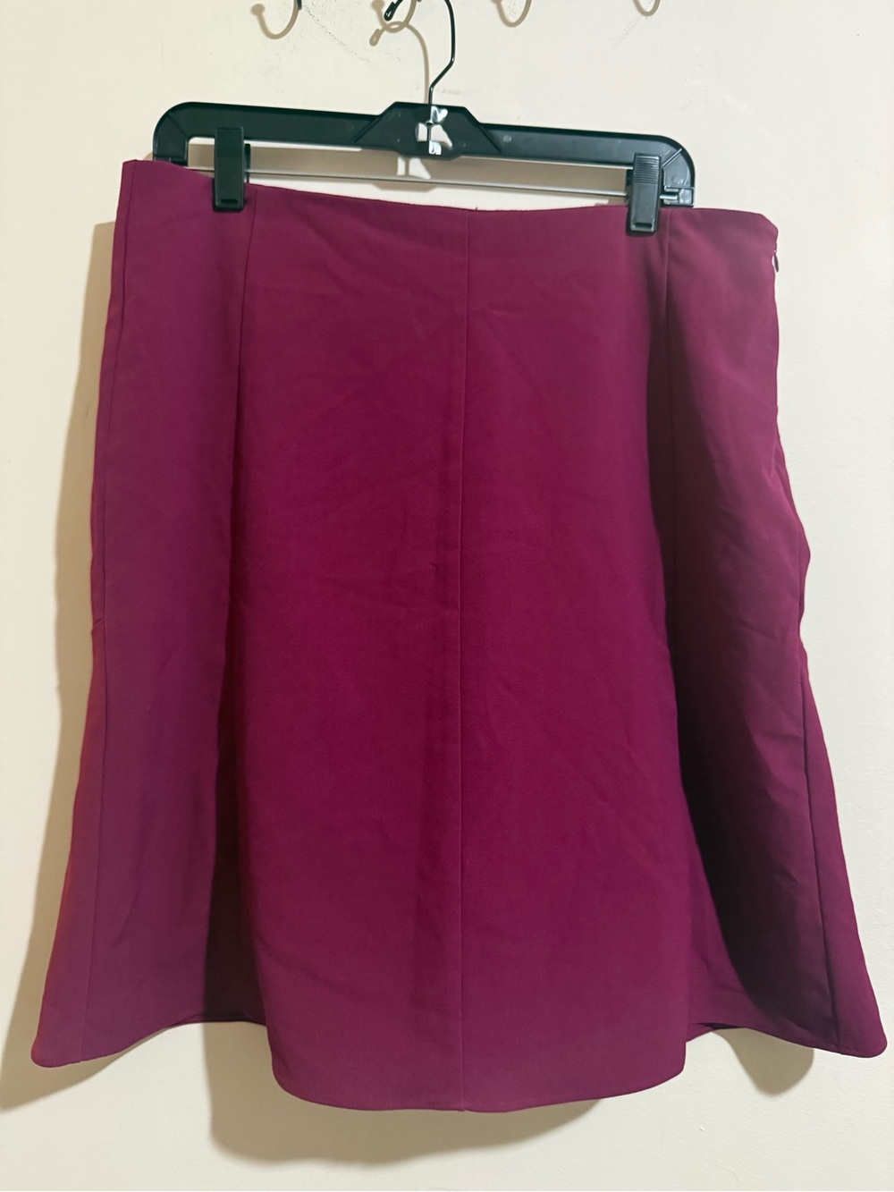 New York & Company A-Line Skirt in Berry Plum